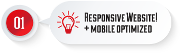 responsive website + mobile optimised